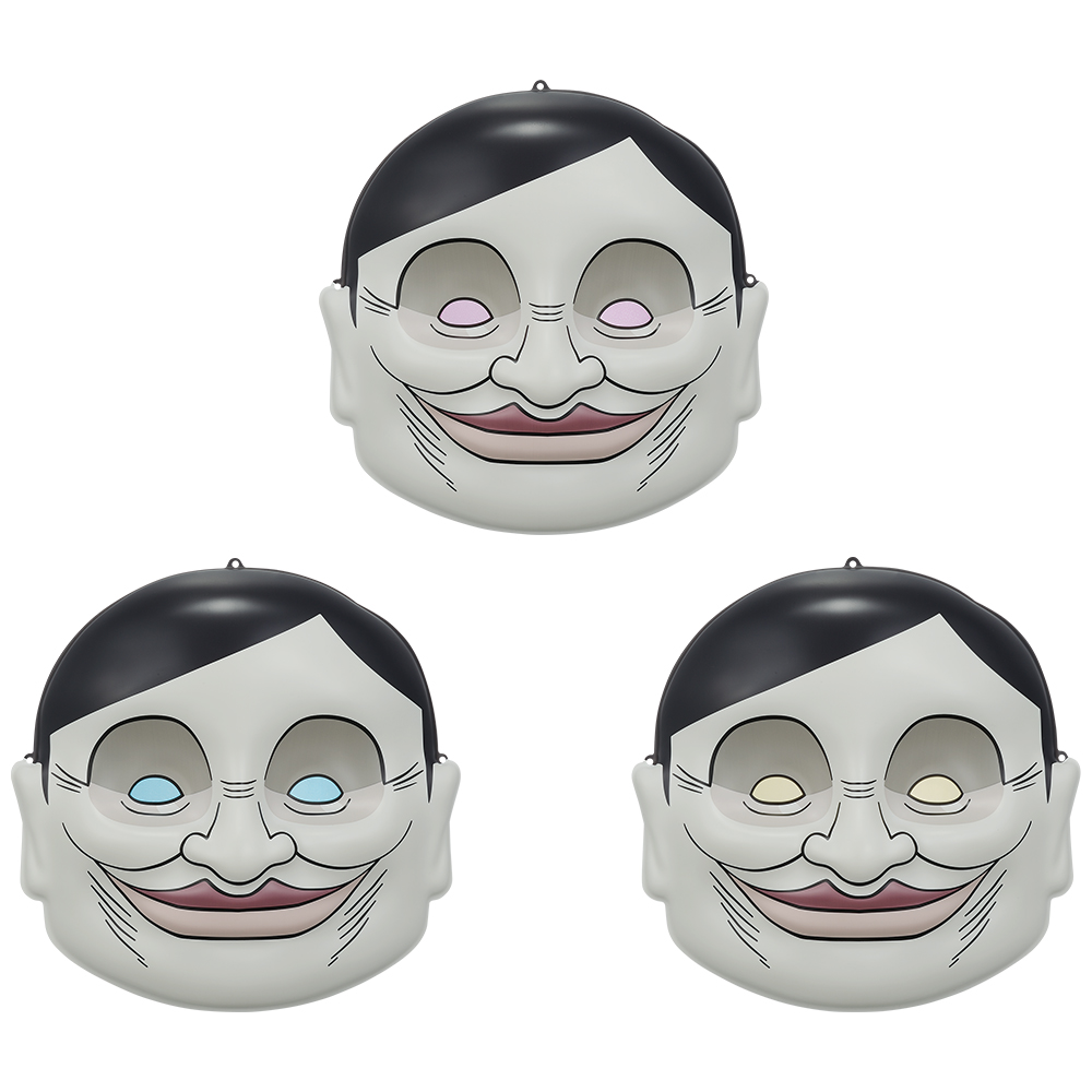 D賞 賽伯星人～增殖中～面具三款(全3種隨機) 約20cm